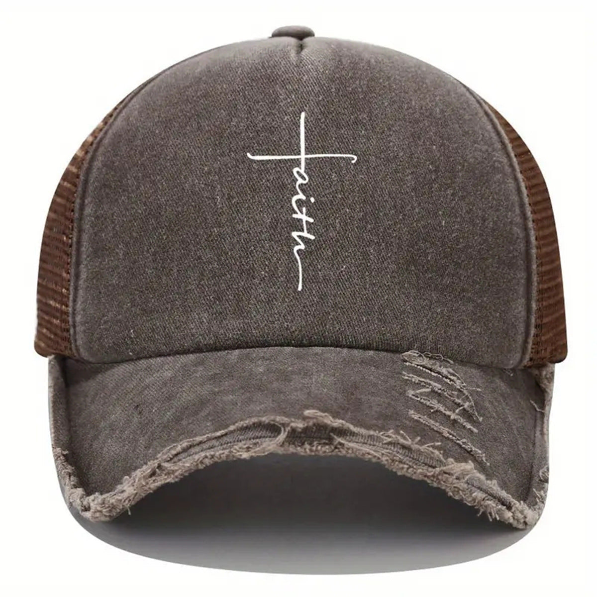 Wholesale Printed Faith Torn Baseball Cap